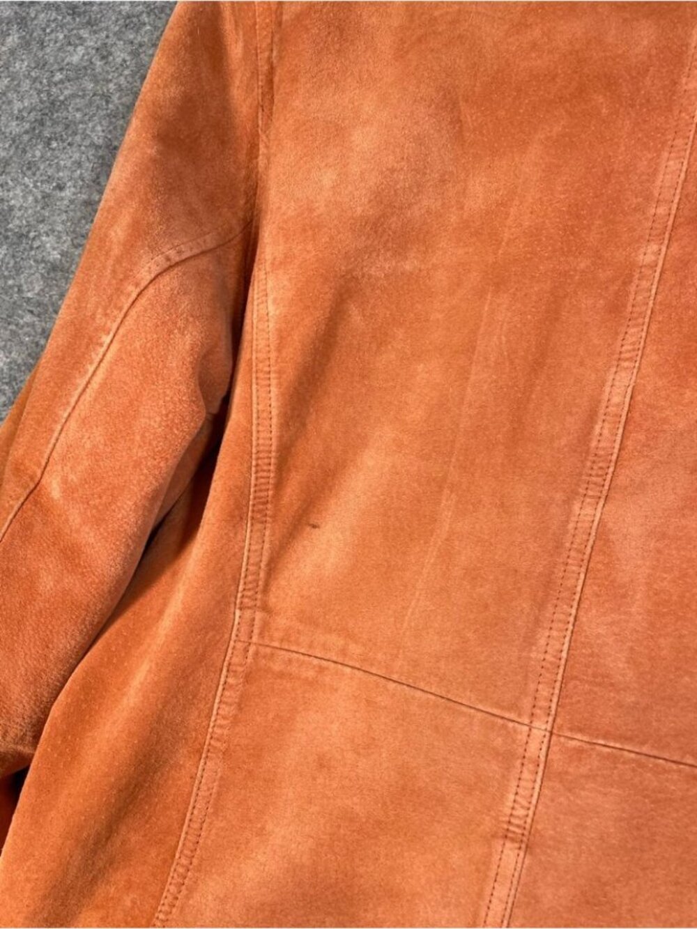 Vintage Anne Klein Leather Jacket Medium Zip Moto Minimalist Western Festival - Picture 13 of 16